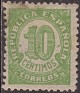 Spain 1938 Numeros 10 CTS Verde Edifil 746. 746 usa. Subida por susofe